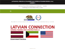 Tablet Screenshot of latvianconnectionllc.com